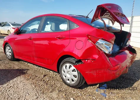 2013 Hyundai Accent Gls/Gs z USA, uszkodzony, nr VIN KMHCT4AE9DU584169